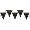Image de GUIRLANDE 7 FANIONS ANNIVERSAIRE MULTI 3M NOIR