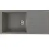 Image de STRADOUR Evier a encastrer CUBE. en SMC GRIS BETON - 16. 1 bac. dim. 100 50 cm. vidage manuel