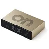 Image de Lexon Flip Premium Reveil reversible et Rechargeable, a ecran VA LCD, Faces on/Off, Snooze, Controle Tactile, en Aluminium - Or