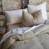 Image de Housse De Couette Stonewashed En Lin Blanc 240 X 220