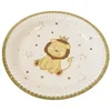 Image de 6 ASSIETTES CARTON LION COURONNÃ 18 CM