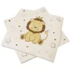 Image de 20 SERVIETTES PAPIER LION COURONNÃ 33CM