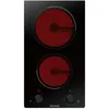 Image de Brandt BPV6210B - VitrocÃ©ramique - 2 plaques de cuisson - Niche - largeur : 26.8 cm - profondeur : 49 cm - noir