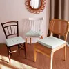 Image de Galette de chaise uni effet bachette 40 x 40 cm gris