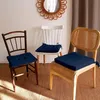 Image de Galette Plate en coton Bleu marine 40x40cm