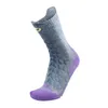 Image de Chaussettes THERM-IC Trekking ultracool linen crew (gery / purple) Femme