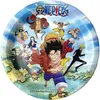 Image de 8 ASSIETTES CARTON ONE PIECE PIRATE 23CM BLEU