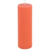 Image de BOUGIE PILIER CIRE CANNELÃE 15X5CM 30H TANGERINE