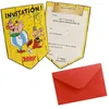 Image de 8 CARTONS INVITATION ASTÃRIX OBÃLIX HÃROS 10X15CM