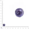 Image de Perle ronde à facettes en amethyste - Ø 10 mm