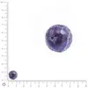 Image de Perle ronde à facettes en amethyste - Ø 12 mm