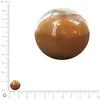 Image de Perle ronde en céramique Ø 12 mm - Caramel irisé