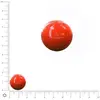 Image de Perle ronde en céramique Ø 18 mm - Orange irisé