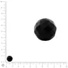 Image de Perle ronde en ardoise facettée - Ø 10 mm