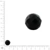 Image de Perle ronde en ardoise facettée - Ø 12 mm