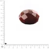 Image de Perle en verre donut à facettes Ø 4 mm - Rouge - lot de 10