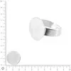 Image de Support bague à coller Ø 22 mm - Argenté