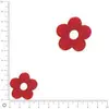 Image de Breloque fleur pour bague à monter Ø 28 mm - Rouge
