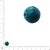 Image de Perle ronde à facettes en turquoise - Ø 10 mm