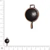 Image de Pendentif poêle façon wok L. 28 mm - Cuivré vieilli