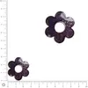 Image de Perle intercalaire émaillée fleur Ø 30 mm - Violet