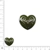 Image de Perle métal coeur émaillé L. 21 mm - Vert kaki