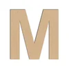 Image de Lettre en bois médium - M majuscule - 10 cm