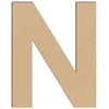 Image de Lettre en bois médium - N majuscule - 10 cm
