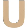 Image de Lettre en bois médium - U majuscule - 10 cm