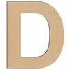 Image de Lettre en bois médium - D majuscule - 8 cm
