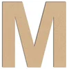 Image de Lettre en bois médium - M majuscule - 8 cm