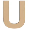 Image de Lettre en bois médium - U majuscule - 8 cm