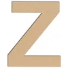 Image de Lettre en bois médium - Z majuscule - 8 cm