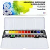 Image de Boîte métal avec 24 demi-godets d'aquarelle super-fine
