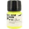 Image de Peinture Custom Cuir 30 ml Couleurs fluo n°34 Jaune fluo