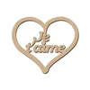 Image de Sujet en bois médium - Coeur Je t'aime - 5 x 4,2 cm