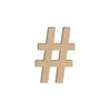 Image de Lettre en bois médium - # - 9 cm