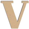 Image de Lettre en bois médium - V majuscule - 12 cm