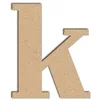 Image de Lettre en bois médium - K minuscule - 9 cm