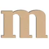 Image de Lettre en bois médium - M minuscule - 9 cm