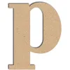 Image de Lettre en bois médium - P minuscule - 9 cm