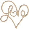 Image de Mot en bois médium - Love - 5 x 5 cm