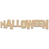 Image de Mot Halloween en bois médium - 7 x 1,5 cm