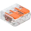 Image de WAGO - Sachet de 3 bornes S221 3 entrÃ©es fils souples et rigides 0.5 Ã  6mmÂ²