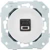 Image de Prise double USB A+C Fontini Dom blanc glossy Ã  composer