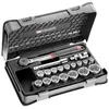 Image de Coffret clÃ© Ã  cliquet + douilles 1/2'' FACOM S.161-2P6PB - 19 piÃ¨ces