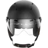 Image de Casque VÃ©lo Et Trottinette Avec VisiÃ¨re Casr Style Noir Taille M
