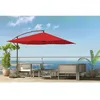 Image de Solenzara Ã Led Terracotta : Parasol Ã Led DÃ©portÃ© 3x3m