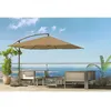 Image de Solenzara Bulle Chocolat : Parasol Led DÃ©portÃ© 3x3m