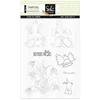 Image de Tampons transparents Tous au jardin 7 pcs